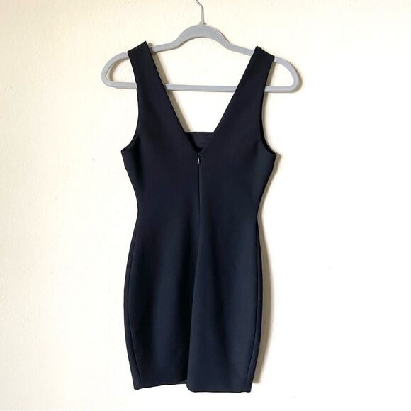 Elizabeth & James Binx Mini Black Dress V Neck  Bodycon Cut Out Size XS - Picture 7 of 10